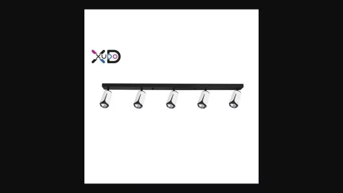 MasterLED Bud fekete/fehér mennyezeti lámpa keret  5xGU10-es foglalattal