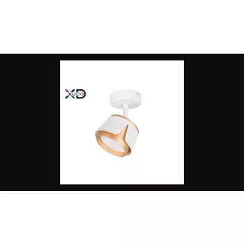   MasterLED Bud fekete/fehér kerek mennyezeti lámpa keret  GX53-es foglalattal