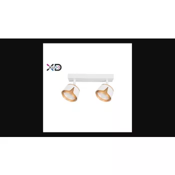   MasterLED Bud fekete/fehér kerek mennyezeti lámpa keret  2xGX53-es foglalattal