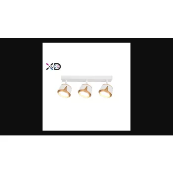   MasterLED Bud fekete/fehér kerek mennyezeti lámpa keret  3xGX53-es foglalattal