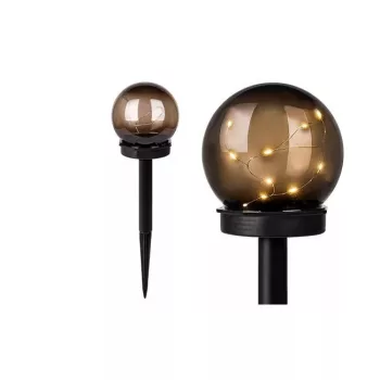 Földbe szúrható 10 cm-es napelemes LED lámpa