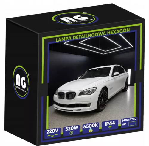Hexagon LED Garázsvilágító, 530W 2410x4780mm, 6500K