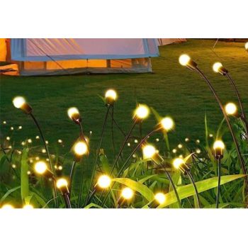   Napelemes, alkonyatérzékelős, földbe szúrható, 73 cm-es, kerti LED lámpa, fekete