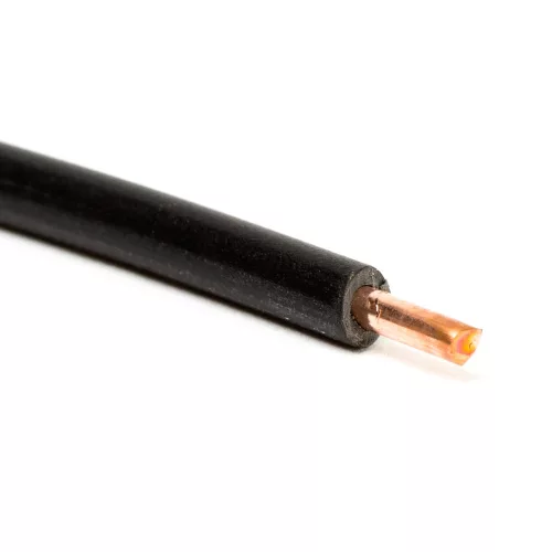 MCU 1x1,5 mm2 vezeték (H07V-U) 450/750 V tömör réz fekete  vágható