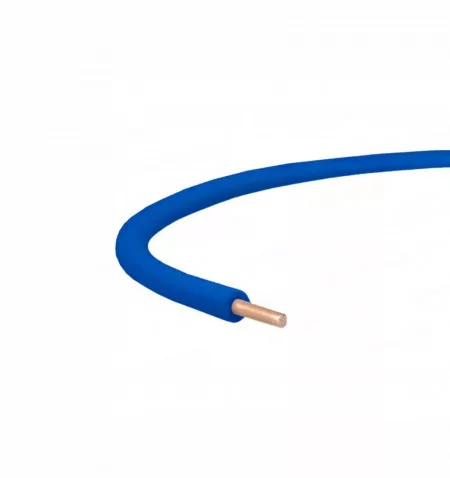 MCU 1x6 mm2 vezeték  (H07V-U) 450/750 V tömör réz kék vágható