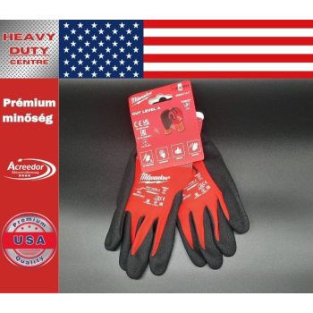   Milwaukee vágásbiztos védőkesztyű 1. vágási szint, L/9