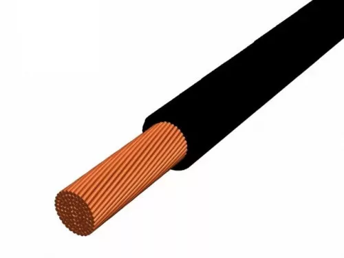 MKH 50 mm2 vezeték (H07V-K) 450/750 V sodrott réz fekete  vágható