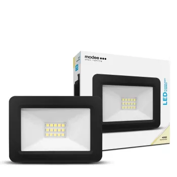   LED fényvető 10W 220-240V AC 800lm 4000K fekete-ház alumínium IP65 Slim-A Modee ML-FLS4000K10WA