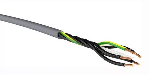 Vezérlőkábel YSLY-Jz 5x1,5 mm2 sodrott réz fekete 0,6/1 kV