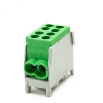   Fővezetéki leágazó sorkapocs 35 mm2 z/s 2x 35/2x25mm2 sínre szerelhető HLAK 35-1/2 Pollmann  2080143