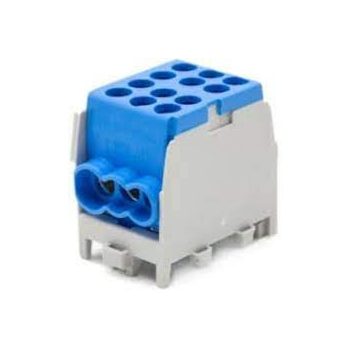   Fővezetéki leágazó sorkapocs 35 mm2 kék 2x 35/4x25mm2 sínre szerelhető HLAK 35-1/4 Pollmann 2080179