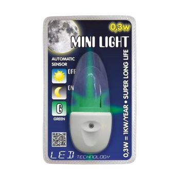 Prezent 1612 MINI NIGHT LIGHT LED éjjeli fény zöld