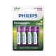 Philips Újratölthető NIMH Ceruza Akku AA 2500 mAh (R6B4RTU25/10) (1,2V) B4