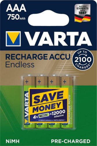 Varta Akkumulátor AAA Endless Energy NimH  750mAh B4