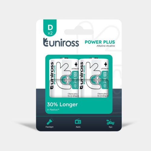 Uniross POWER PLUS Alkáli Góliát Elem D (LR20) (1,5V) B2