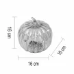 Somogyi ATM13 üveg tök dekoráció, 16 cm, 15 db melegfehér LED, időzítő, elemes tápellátás, beltéri kivitel