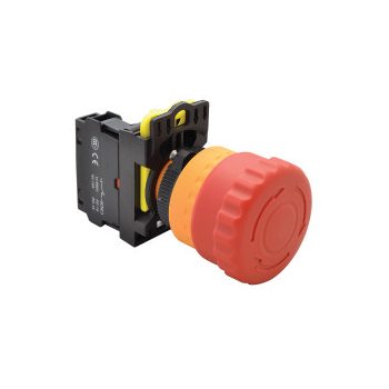   Vészgomba-nyomó komplett d22 1ny süllyesztett fordításos nyugtázás csavaros IP65 Tracon NYG3-ETR