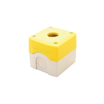   Vezérlőkészülék-tokozat d22 1-poz. rászerelhető műanyag sárga IP65 Tracon NYGD-1YE