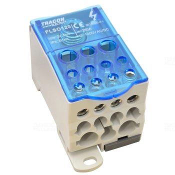   Fővezeték sorkapocs 1x120/2x35,5x25,4x16mm2 nyitható fedéllel FLSO120 Tracon