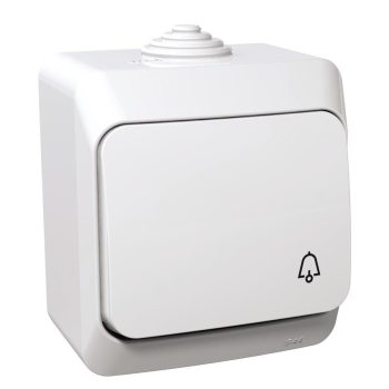   CedarPlus csengőnyomó N101 betét komplett házban 1- billentyűs 1z fehér csengő IP44 Schneider WDE000512