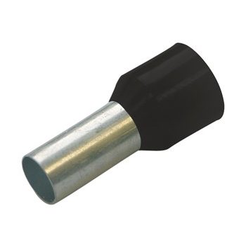   Érvéghüvely 6 mm2/20mm szigetelt fekete (100db/cs) Weidmüller 0533500000