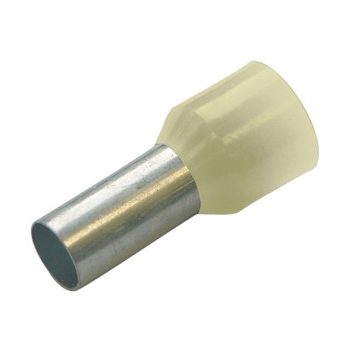   Érvéghüvely 10 mm2/28mm szigetelt elefántcsont (20db/cs) Weidmüller 565800000_20