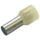 Érvéghüvely 10 mm2/28mm szigetelt elefántcsont (20db/cs) Weidmüller 565800000_20