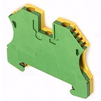   Földelő sorkapocs 1-szintes 0,5-4mm2 zöld/sárga TS35 csavaros WPE 4 Weidmüller 1010100000
