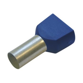   Érvéghüvely iker 2X2,5 mm2/19mm szigetelt kék (50db/cs) Weidmüller 9004430000