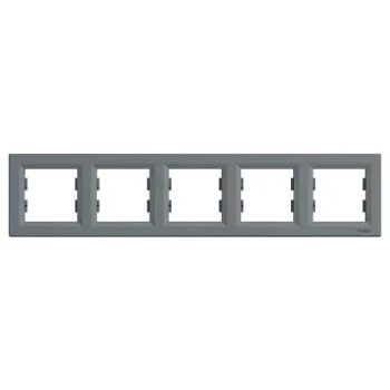   Asfora keret 5-ös acél vízszintes műanyag Schneider EPH5800562