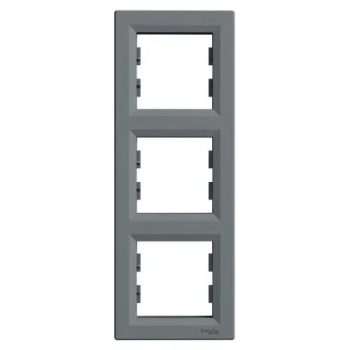   Asfora keret 3-as acél függőleges műanyag Schneider EPH5810362