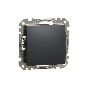   SednaÚj 106 váltókapcsoló betét adapterrel antracit süllyesztett rugós IP20 Schneider SDD114106