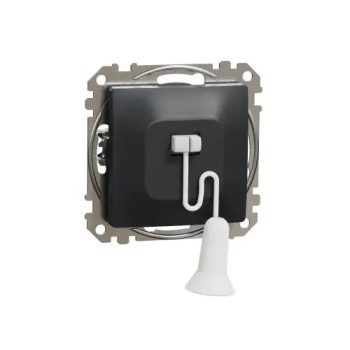   SednaÚj nyomó N101 betét közp. fedéllel 1- húzózsinór antracit IP20 süllyesztett Schneider SDD114122