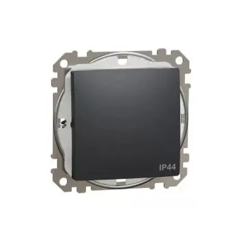   SednaÚj 101 1P kapcsoló betét adapterrel antracit süllyesztett rugós IP44 Schneider SDD214101