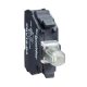Világító blokk villogó LED 24V/AC 24V/DC fehér-fényű előlaprögzítésű Harmony XB4/XB5 Schneider ZBV18B1